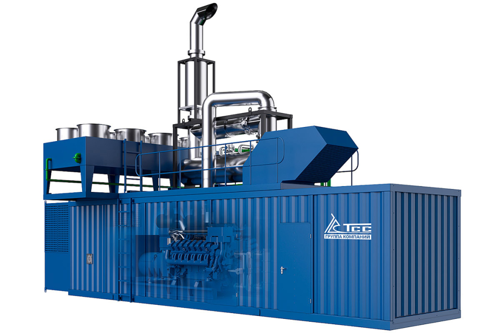 Газопоршневая электростанция TSS GE-1400 контейнерного исполнения 039234